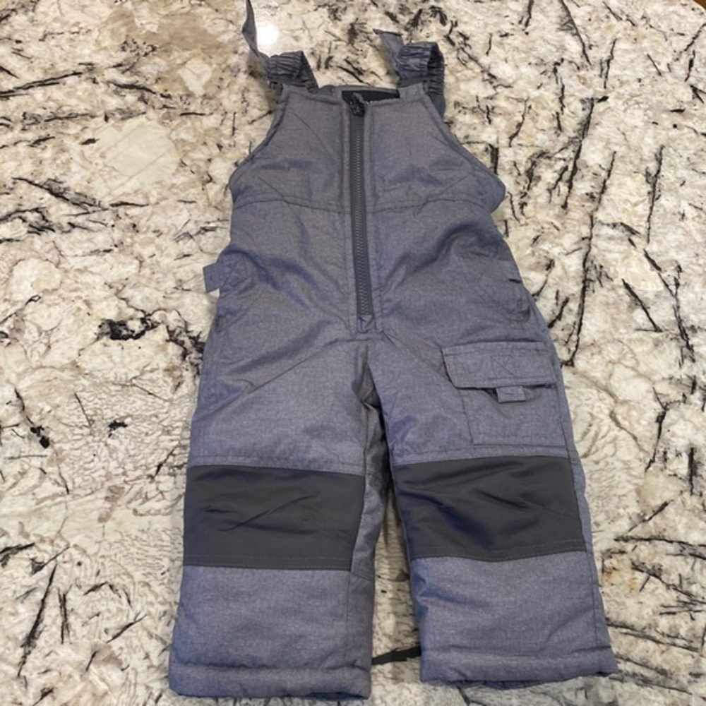 London Fog Kids‎ 12M Grey Snow pants- in like-new condition